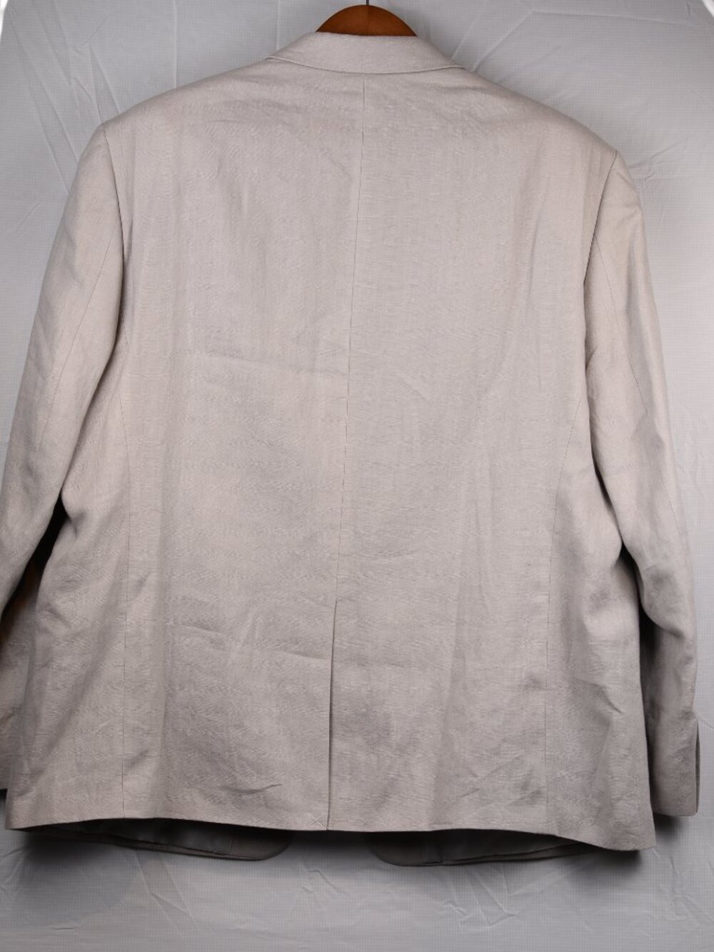 Chaps Ralph Lauren Linen Sport Coat Stone/Oatmeal 48R - Picture 2 of 7